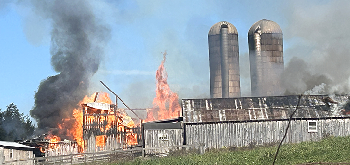 The Evening Sun | Animals Perish In Smyrna Barn Fire As Crews Fight To ...